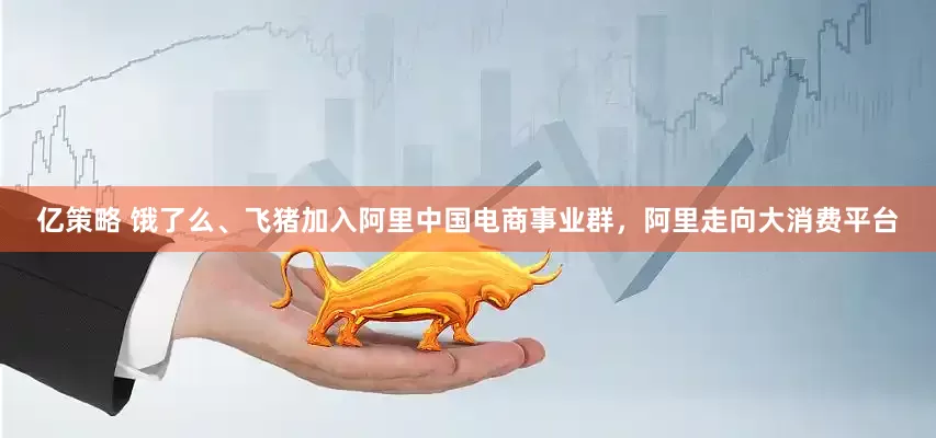 亿策略 饿了么、飞猪加入阿里中国电商事业群，阿里走向大消费平台